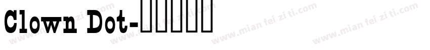Clown Dot字体转换
